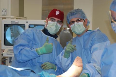 Dr. Jaffe and Dr. Gumbiner in Residency Training