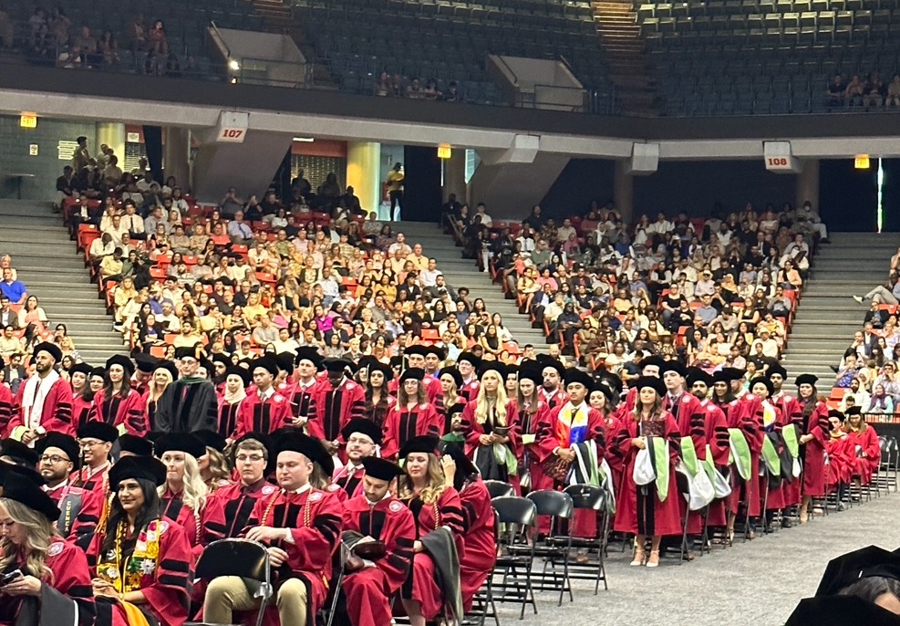 Photo of a medical school graduation